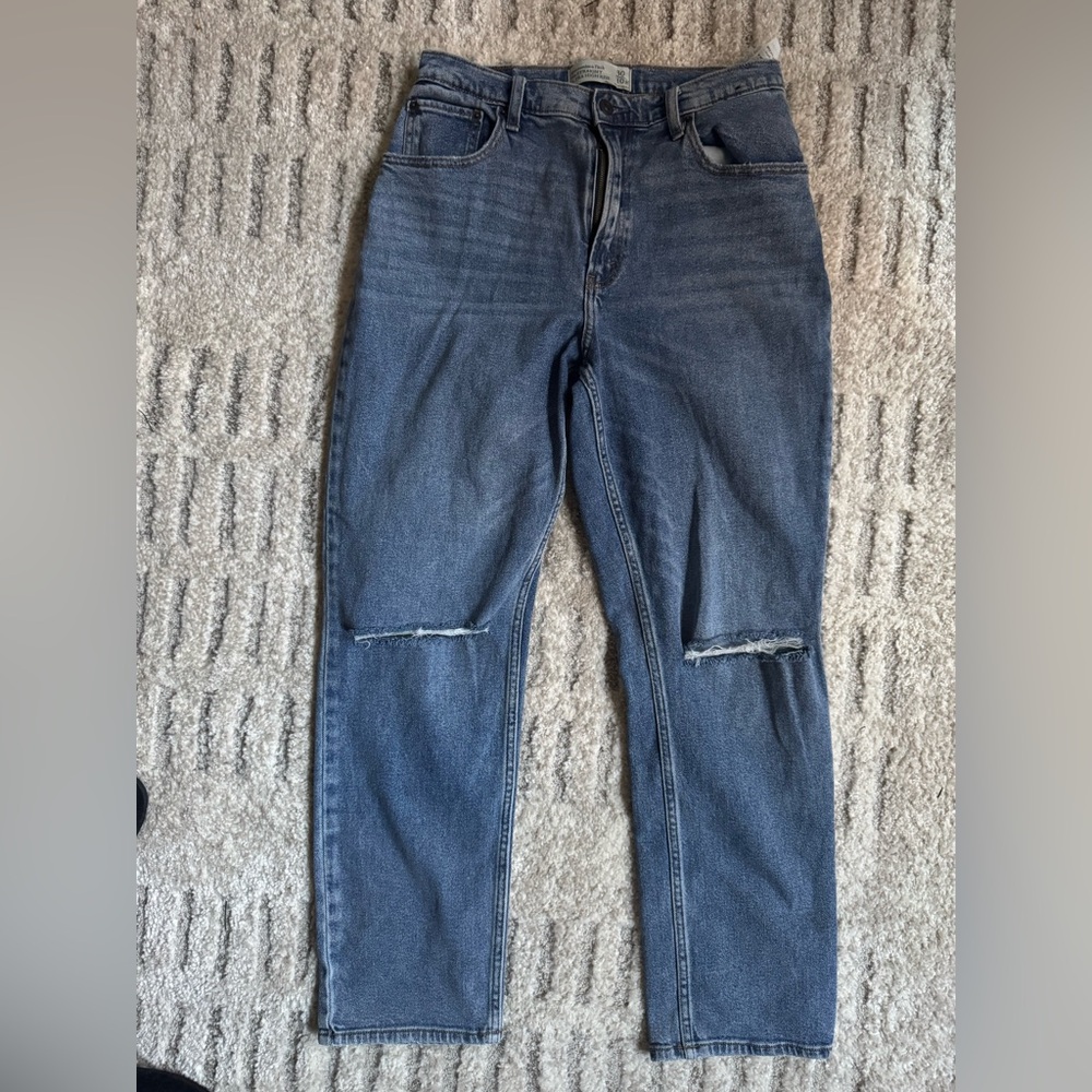 Abercrombie & Fitch Curve Love 90s Straight Ultra High Rise